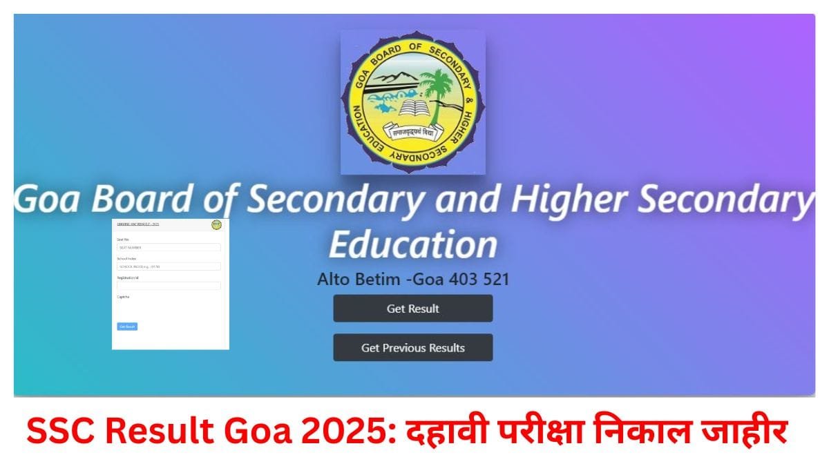 SSC Result Goa 2025