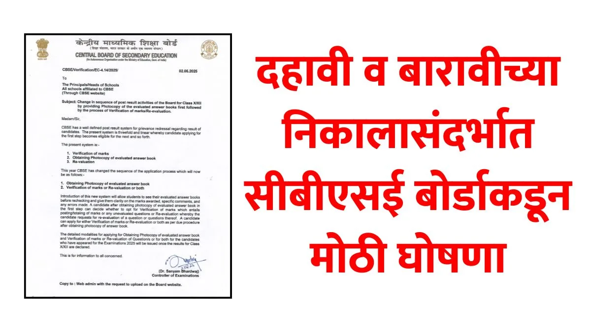 Cbse 10th And 12th Result Process Changed