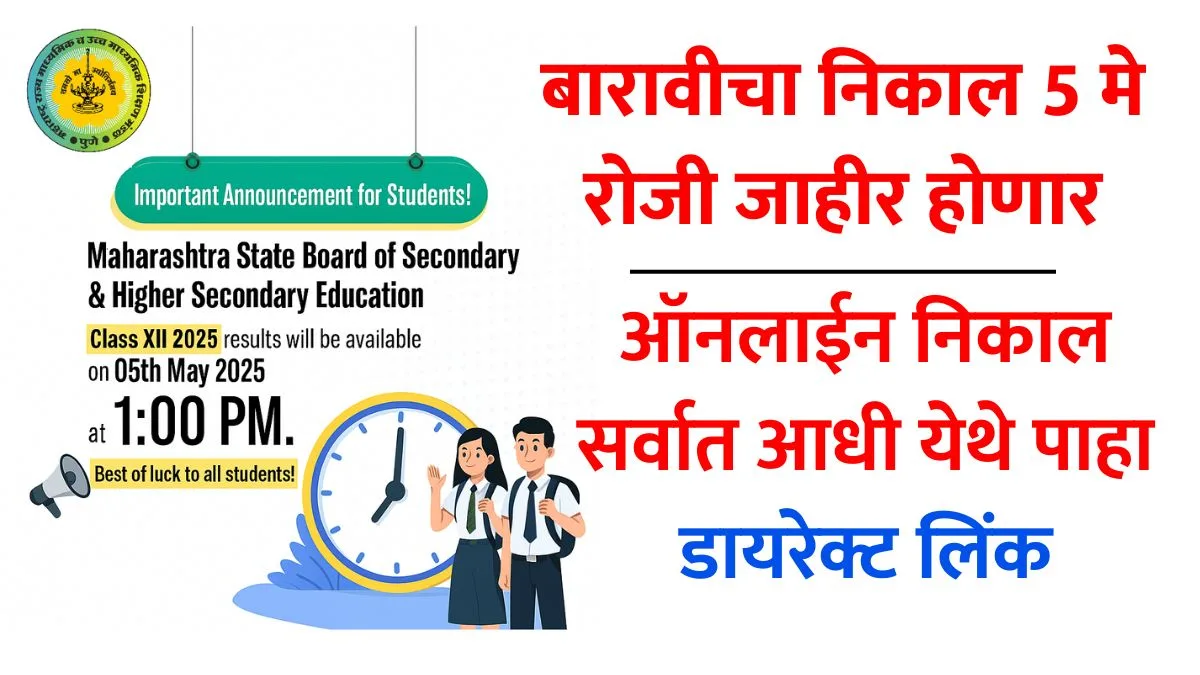 Mahahsscboard 12th Hsc Result Declared