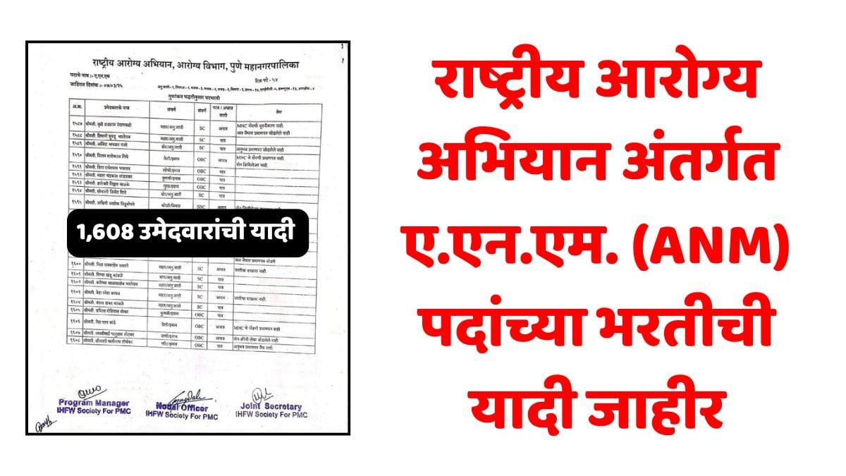 NHM ANM PMC List Announced