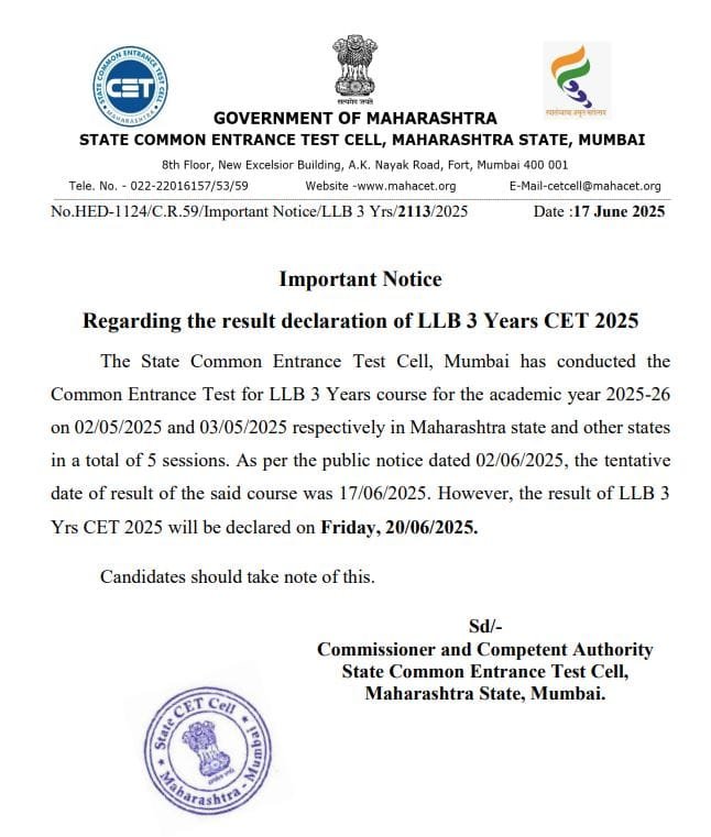 llb 3 years result