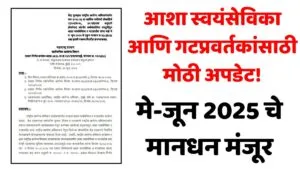 Asha Worker Group Promoters Sallery May June 2025
