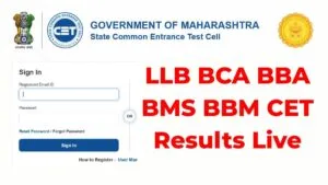 LLB BCA BBA BMS BBM CET Results Live