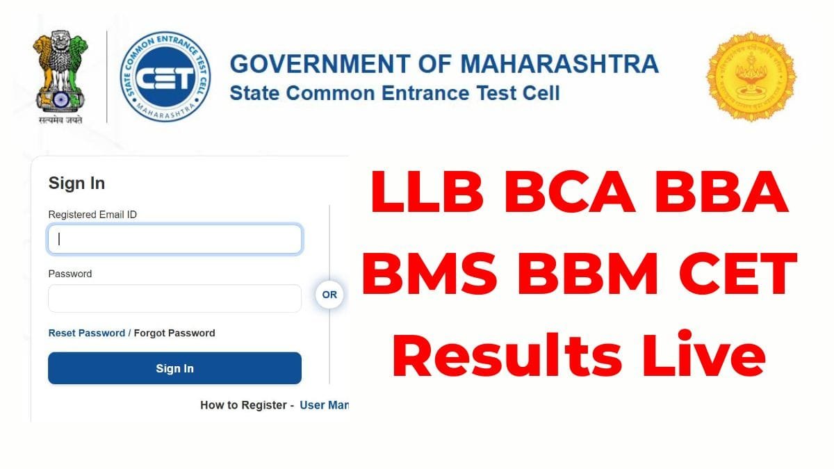 LLB BCA BBA BMS BBM CET Results Live