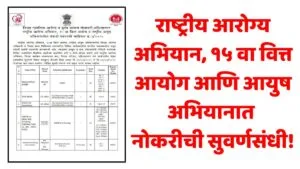NHM Ayush Finance Commission Jobs
