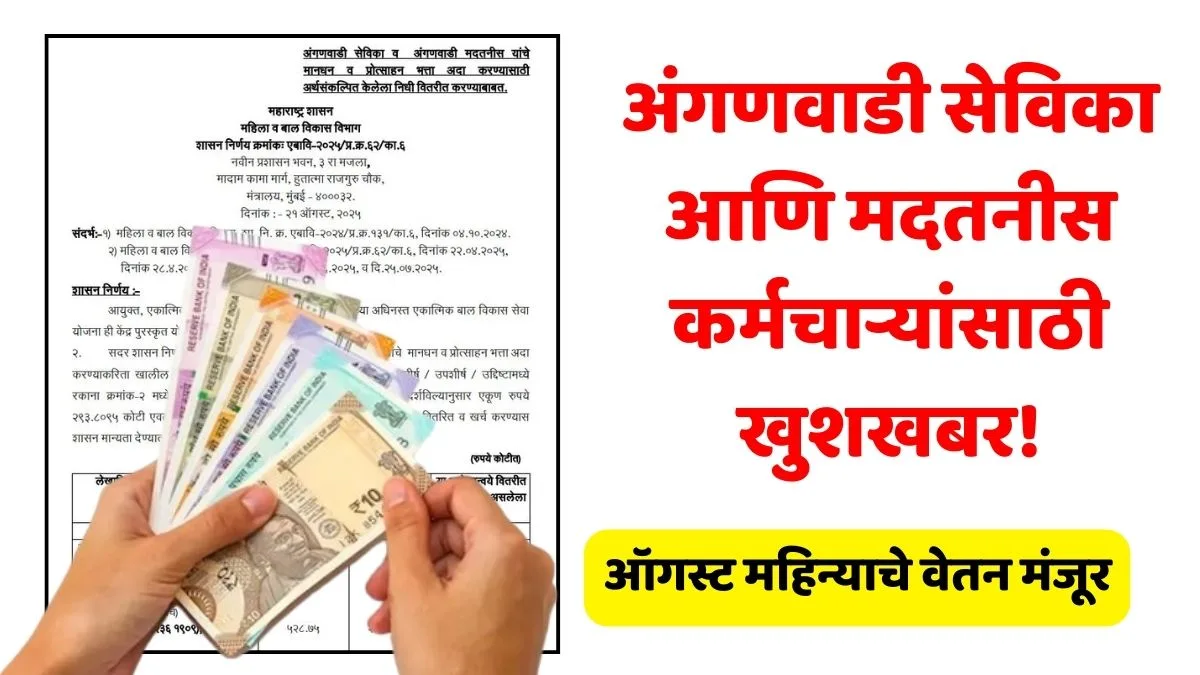 Anganwadi Sevika Aug Salary