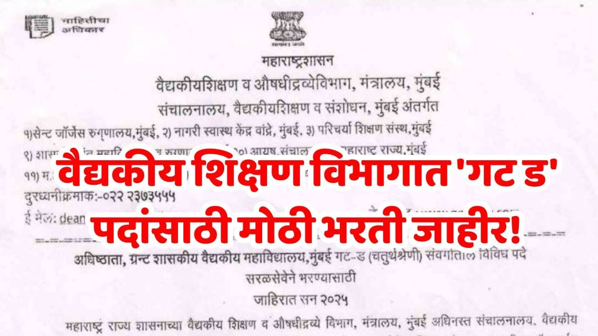 GMCJJH Recruitment 2025