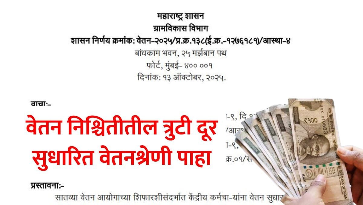 Gram Vikas Vetan 7th Pay Fixation GR