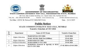MHT CET 2026 Exam Date