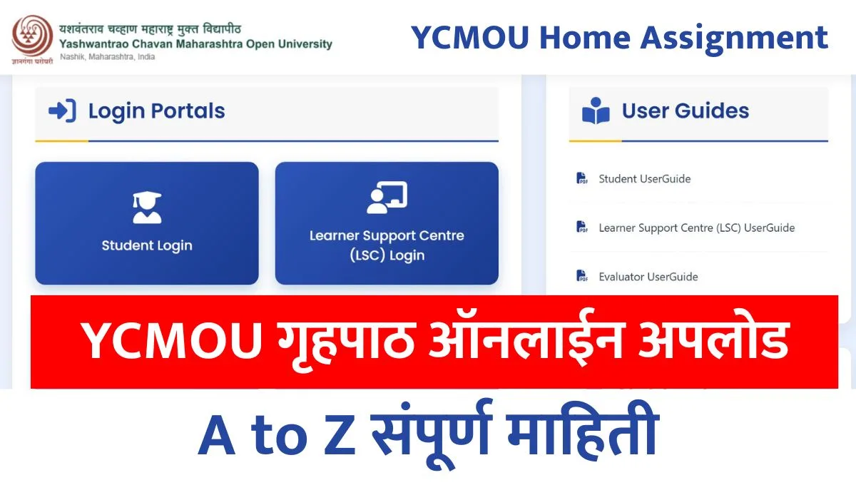 YCMOU Assignment 2025 Last Date