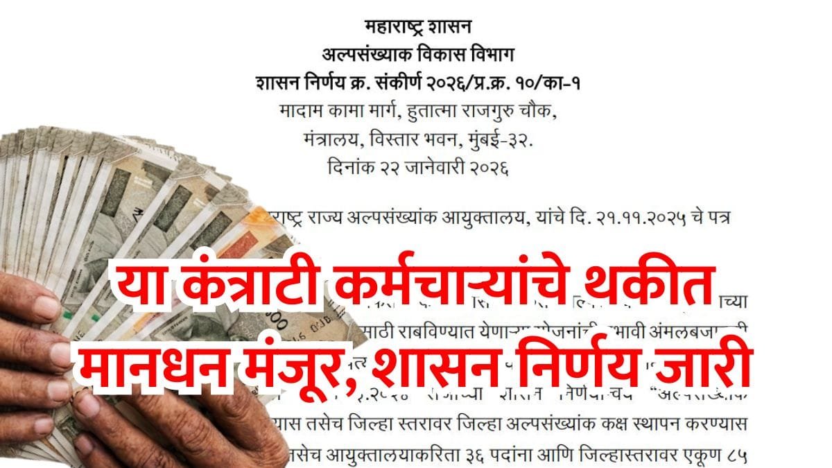 District Minority Cell Contract Staff Salary GR