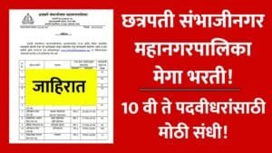 Chhatrapati Sambhajinagar Municipal Corporation Recruitment 2026