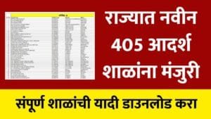 Maharashtra Ideal Schools List 2026
