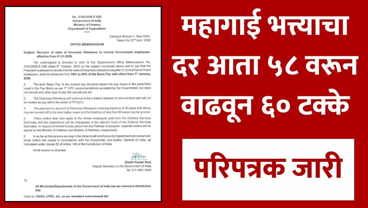 7th pay commission DA hike 2026