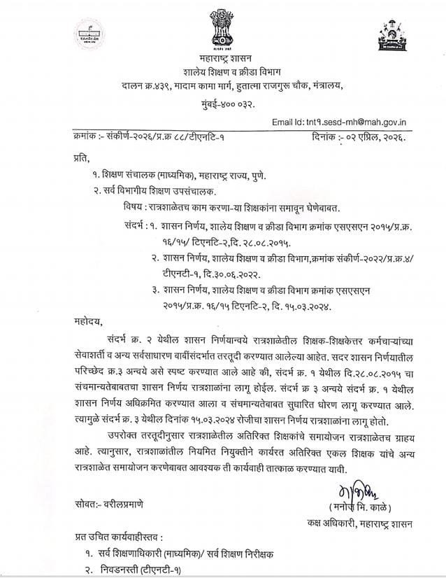 ratra shala shikshak samayojan