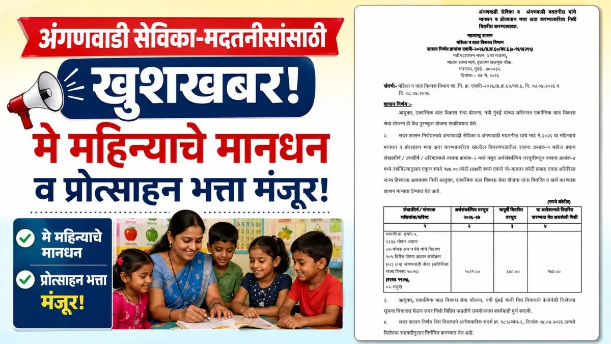Anganwadi Sevika May Salary
