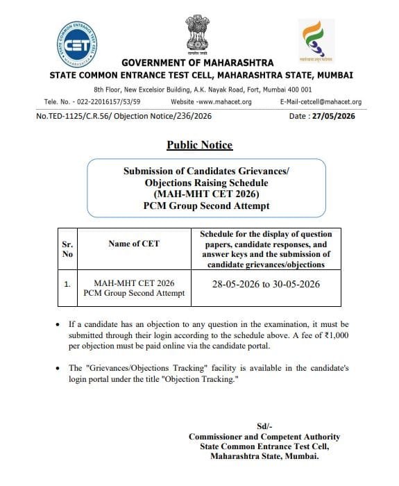 CET Cell Notice