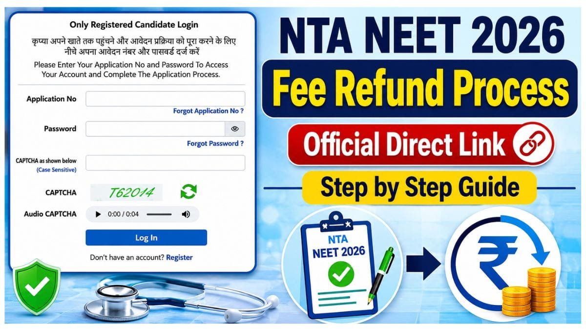 NTA NEET 2026 Fee Refund Process