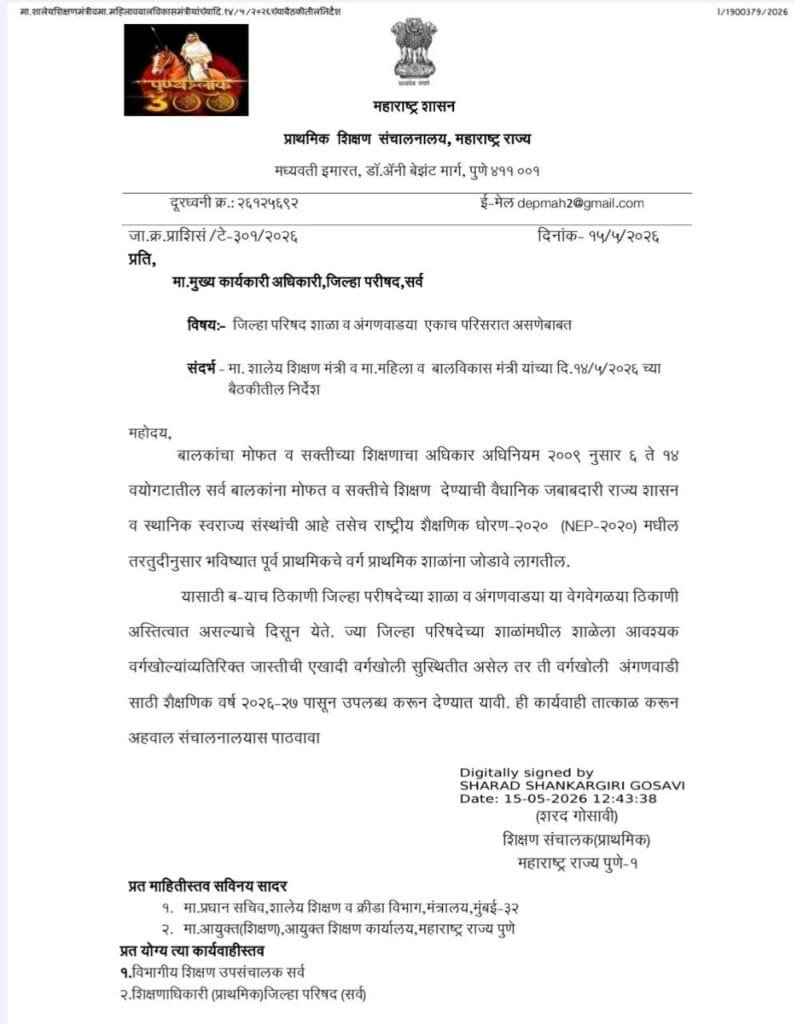 School Anganwadi New Guidelines