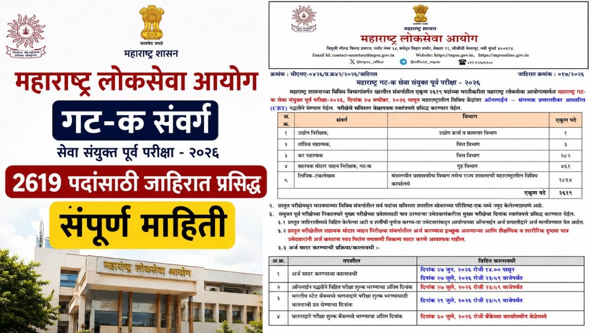 MPSC Group C Notification 2026