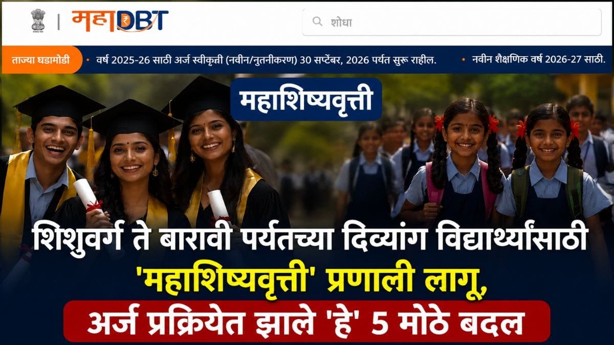 MahaDBT Divyang Scholarship