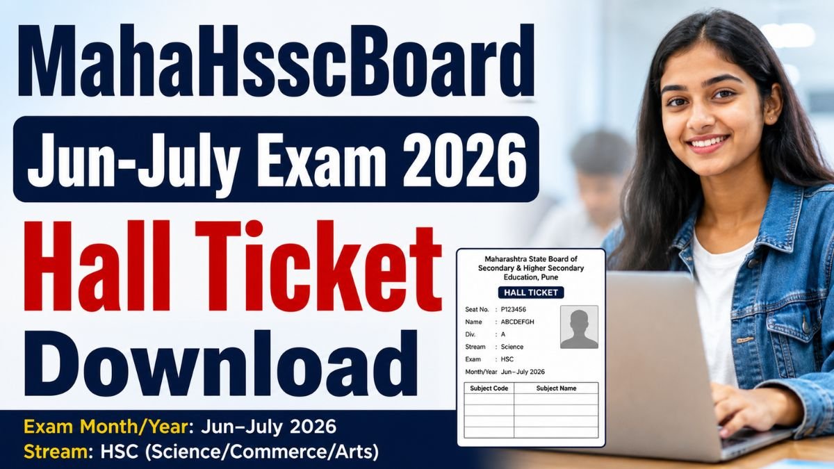 MahaHsscBoard Jun July Exam 2026 Hall Ticket Download