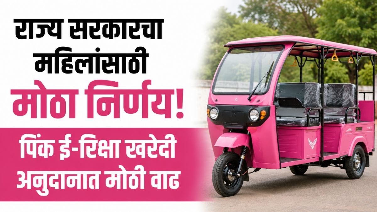 pink e rickshaws increased Subsidy
