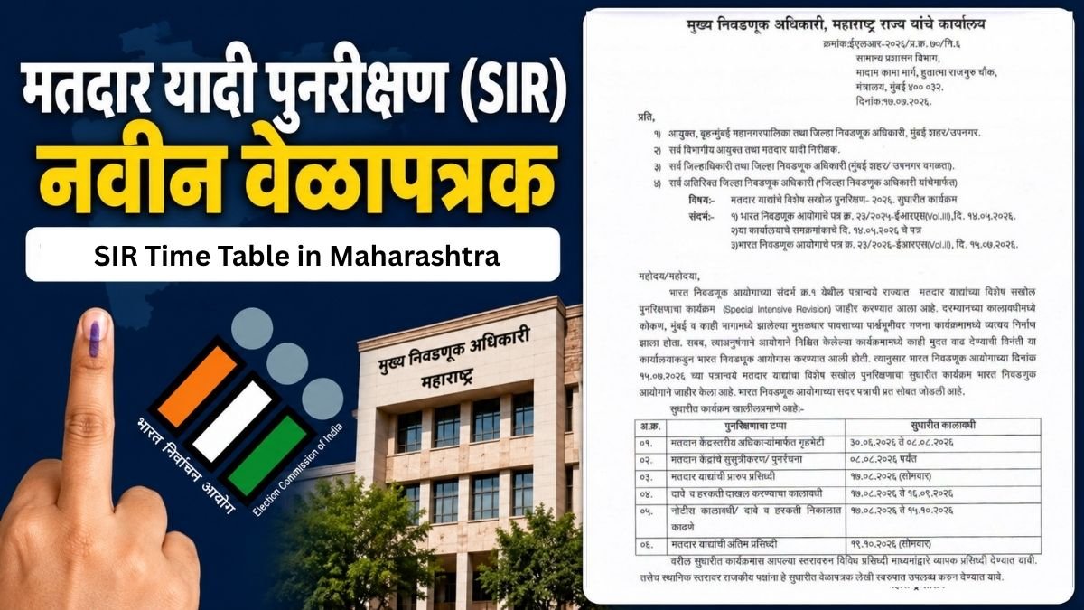 sir time table in maharashtra